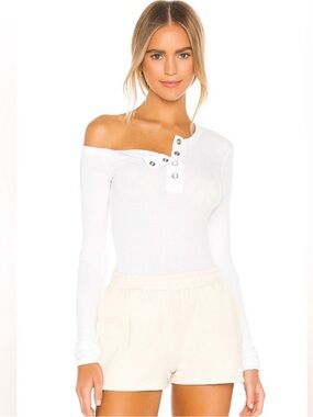 The Line by K Harley snap closure off shoulder Top